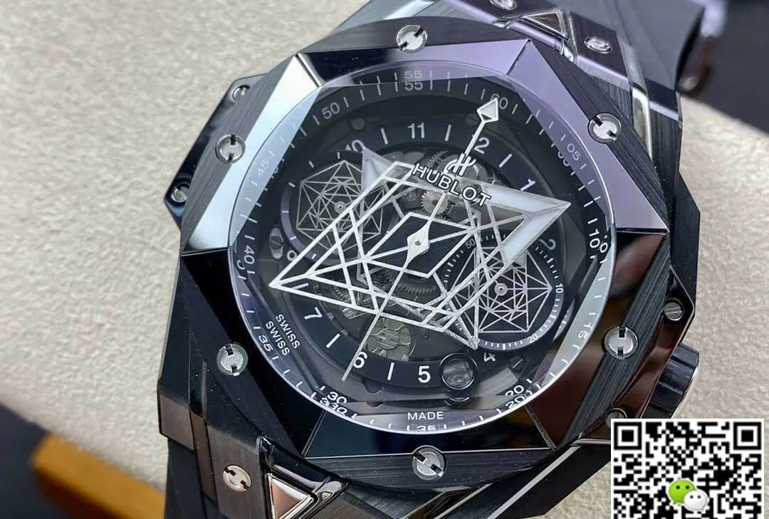 Hublot Big Bang Sang Bleu II 418.CX.1114.RX.MXM20 BB Factory 1:1 Best Edition Replica Watch Black Ceramic Case